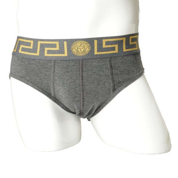 Versace Men's Greca Border Low Rise Slip 2Pack Underwear Sz 8 US 2XL IT 56